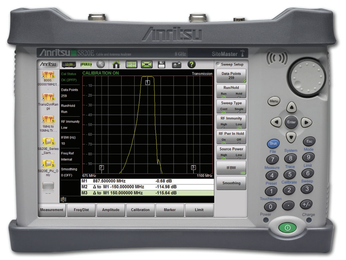 Анализатор антенно-фидерных устройств портативный Anritsu S820E
